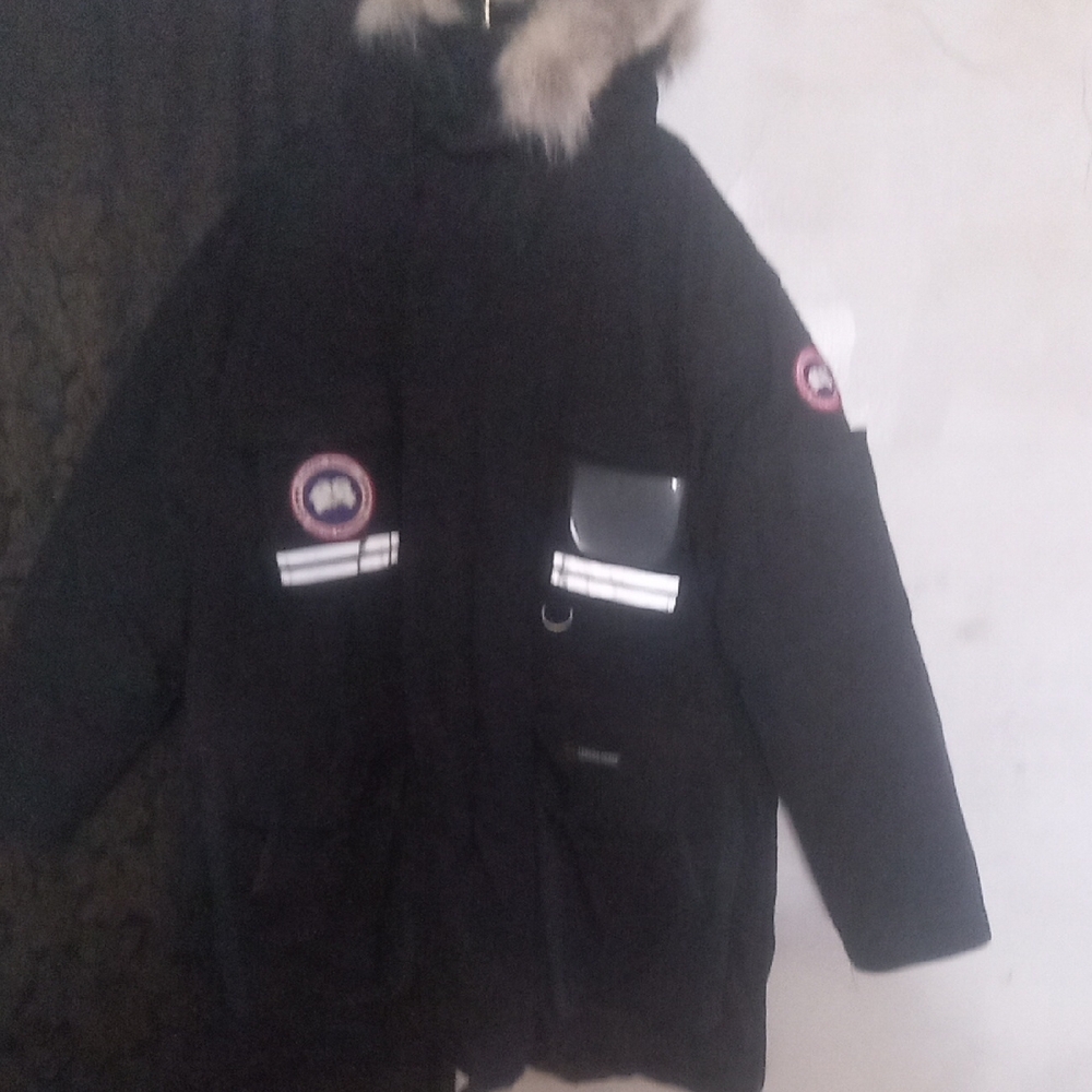 Canada Goose Black Parka with Fur Hood